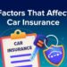 What Factors Increase or Decrease Your Car Insurance Premium?