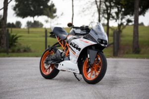 Motorcycle comprehensive coverage bike parked protected from theft and weather